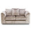 (Mink, 2 Seater) Crystal Crushed Velvet Scatter Back Corner Sofa Range 1