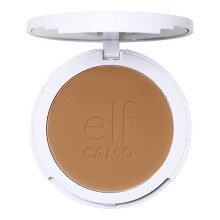 e.l.f. Camo Powder Foundation, Lightweight, Primer - Infused Buildable and Long - Lasting Medium - to - Full Coverage Foundation, Medium 370 N
