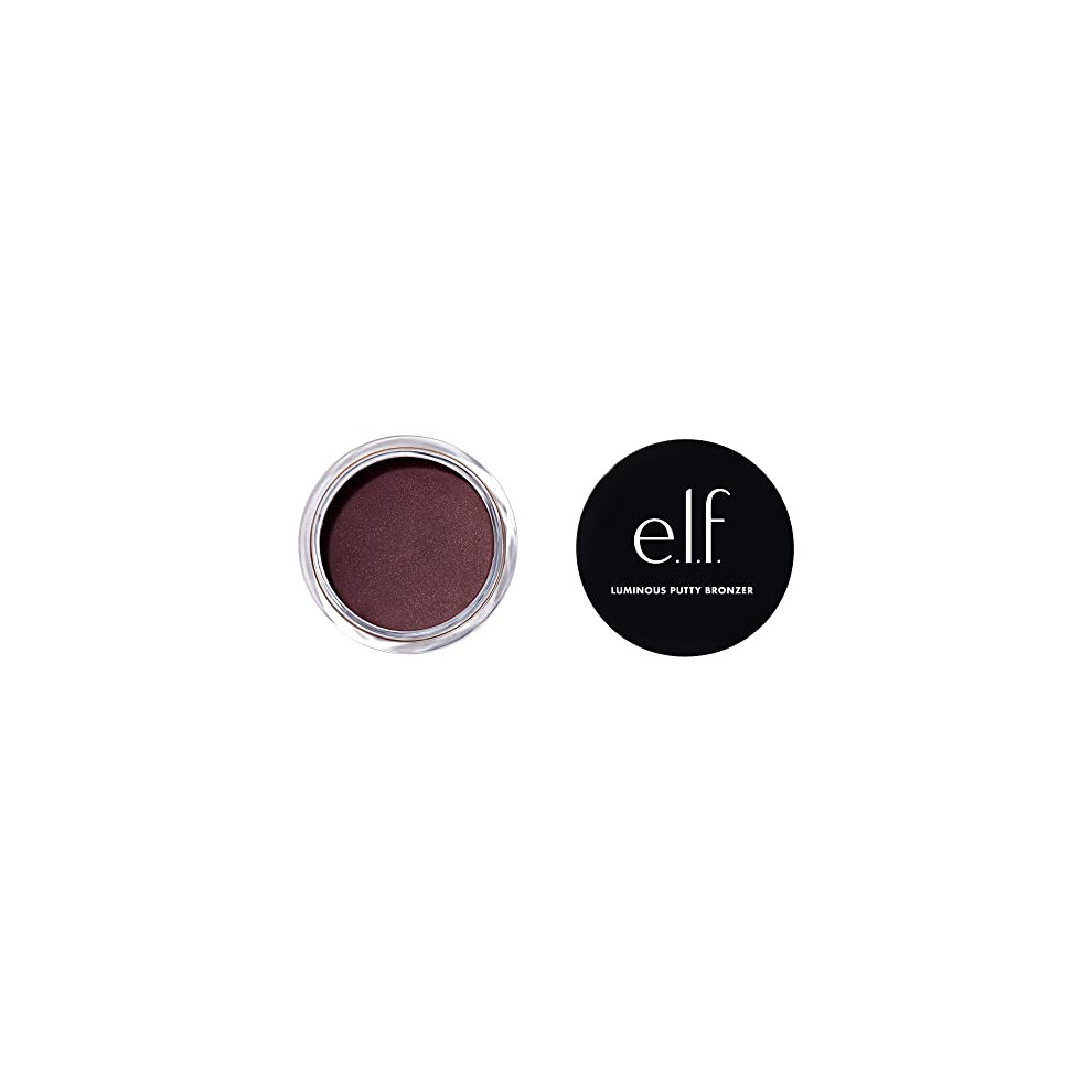E.l.f. Luminous Putty Bronzer, Lightweight Putty-To-Powder Bronzer For A Radiant, Glowing Finish, Highly Pigmented, Vegan & Cruelty-Free, Frequent