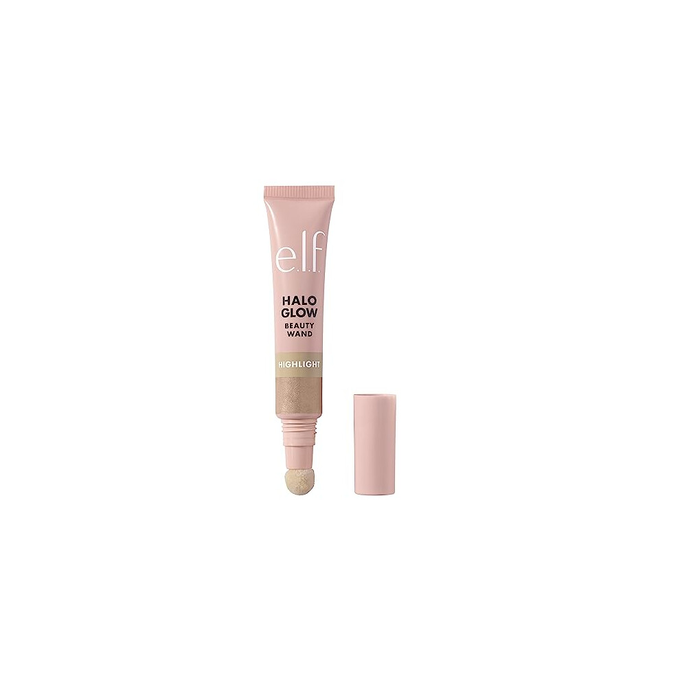 E.l.f. Halo Glow Highlight Beauty Wand, Liquid Highlighter Wand For Luminous, Glowing Skin, Buildable Formula, Vegan & Cruelty-Free, Champagne