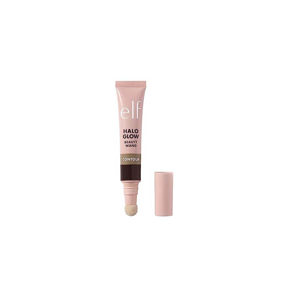 e.l.f. Halo Glow Contour Beauty Wand, Liquid Contour Wand For A Naturally Sculpted Look, Buildable Formula, Vegan & Cruelty-free, Deep/Rich