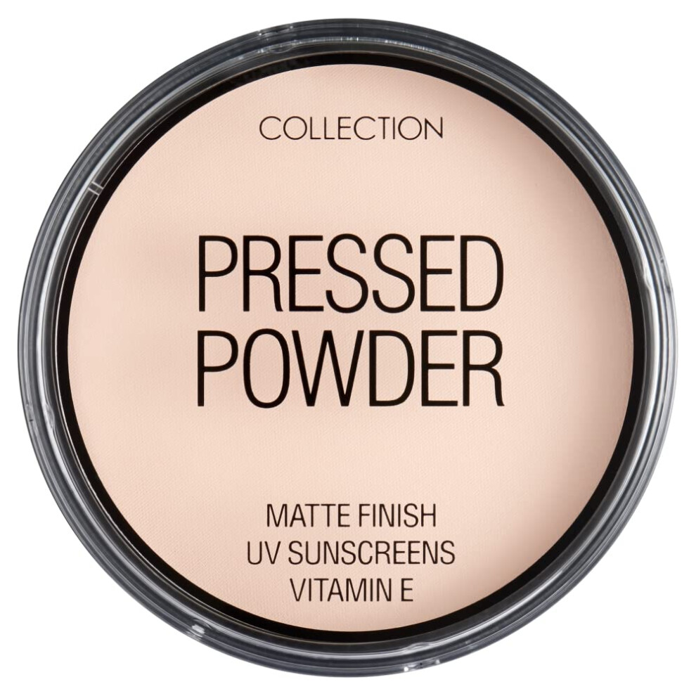 Collection Cosmetics Pressed Powder, Velvety Matte Finish, 17g, Ivory