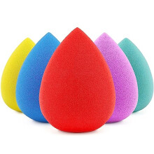 BEAKEY Makeup Sponges 5 Pcs, Non-Latex, Blender Beauty Soft Foundation Sponge, High Density Makeup Sponge for Foundation, Liquid, Creams and Powders