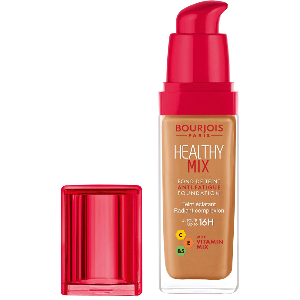 Bourjois Healthy Mix Anti-Fatigue Medium Coverage Liquid Foundation 58 Caramel, 30ml