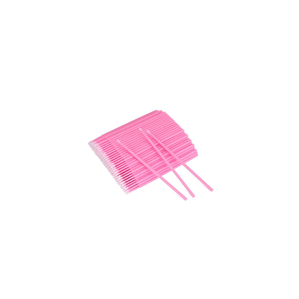 G2plus Pink 200Pcs Micro Applicators Brushes, Disposable Micro Applicators, Disposable Eyelash Extension Swabs For Eyelashes Extensions