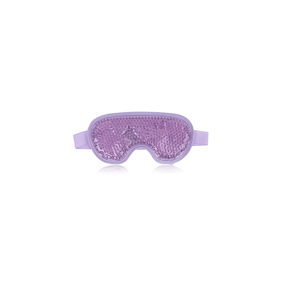Newgo Dark Cooling Eye Mask For Puffy Eyes, Reusable Hot Cold Therapy Gel Cold Eye Mask For Migraine, Headache, Circles, Dry Eyes, Swollen Eyes, Sinus