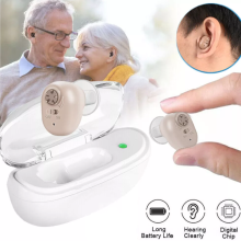 Elder Hearing Aid In Ear Mini Invisible Adjustable Tone Sound Amplifier Portable