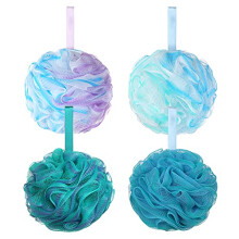 SYHZC Shower Puff Loofah 75g/PCS Extra Large Shower Puffs Shower Sponge Shower Scrunchie Body Puff Shower Exfoliating Bath Sponge for Adults, Set of
