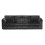 (Black, 4 Seater) Crystal Crushed Velvet Full Back Corner Sofa Range 1