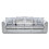 (Silver, 4 Seater) Crystal Crushed Velvet Scatter Back Corner Sofa Range 1