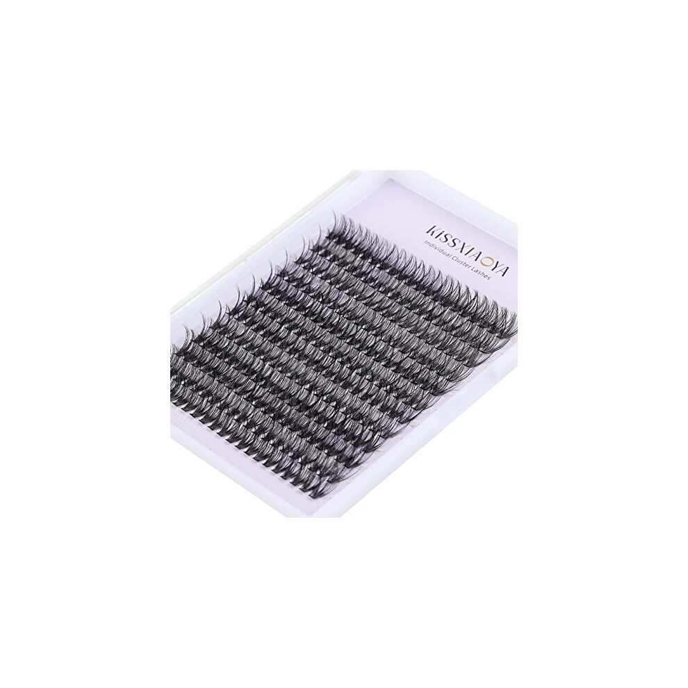Lymybety Cluster Eyelash 240Pcs 40D 0.07 D Curl 15Mm Cluster Eyelashes Extensions, Soft Individual Lashes Natural False Eyelashes Cluster Diy Eyelash Extension