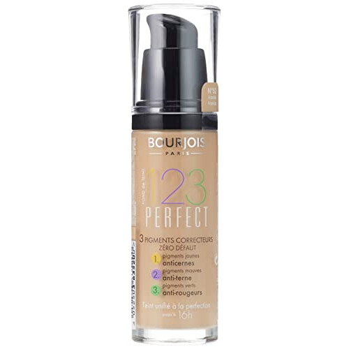 Bourjois Bourjois 123 Perfect Medium Coverage Liquid Foundation 52 Vanilla, 30 ml (Pack of 1) 1