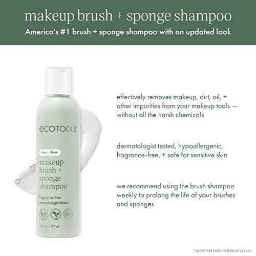 EcoTools EcoTools Make Up Brush Shampoo (Cleansing Gel) - 6 fl oz 2