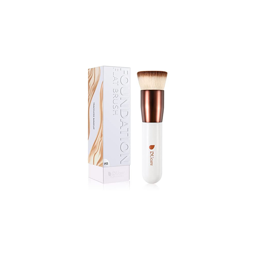 Ducare Cream Foundation Brush Kabuki Make Up Brush Flat Top Makeup Brushes Perfect For Blending Liquid, Or Flawless Powder Cosmetics - Buffing,
