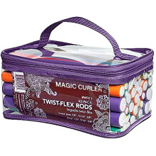42-pack Bendy Rollers Durable Foam Curler Roller Set Hair Bendy Curlers Tool DIY Salon Hair Styling Curling Sticks with Case