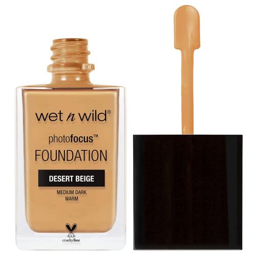 Wet n Wild Wet 'n' Wild, Photo Focus Foundation Matte, High-coverage Foundation with Light-adjusting Complex for a White Cast-free Effect and a Camera-ready 1