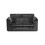 (Black, 2 Seater) Crystal Crushed Velvet Full Back Corner Sofa Range 1