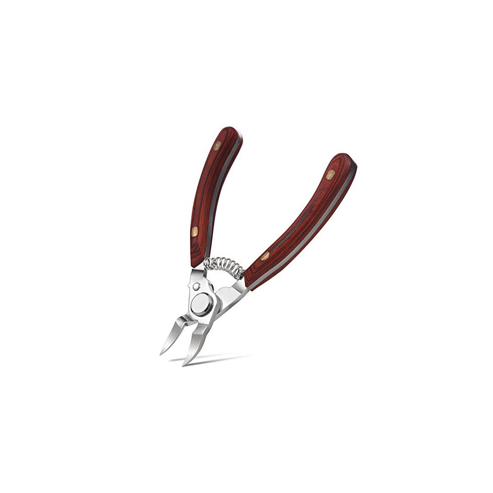 Feryes Toenail Clippers, Toenail Scissors, Stainless Steel Nail Cutters, Sharp Curved Nippers For Thick Nails/Toenails, Ingrown Toenails, Safety Cover