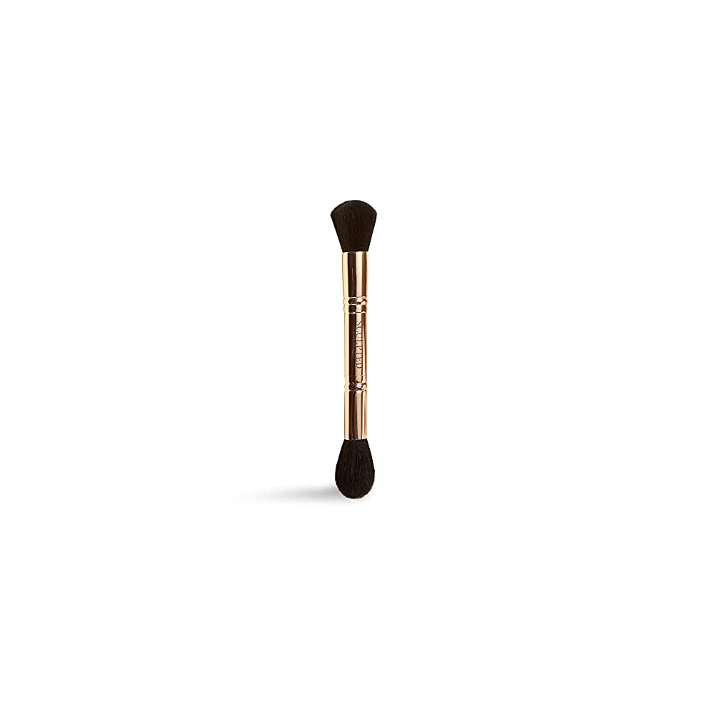 Sculpted By Aimee Connolly Double-Ended Sculpting Duo Makeup Brush From Sculpted By Aimee - 2 In 1 Cruelty-Free, Vegan Bronzer And Highlighter Brush