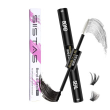 Lash Bond and Seal, Cluster Eyelash Glue for DIY Individual Eyelash Extensions,Super Strong Hold Cluster Lash Adhesive? Waterproof, Mascara Wand