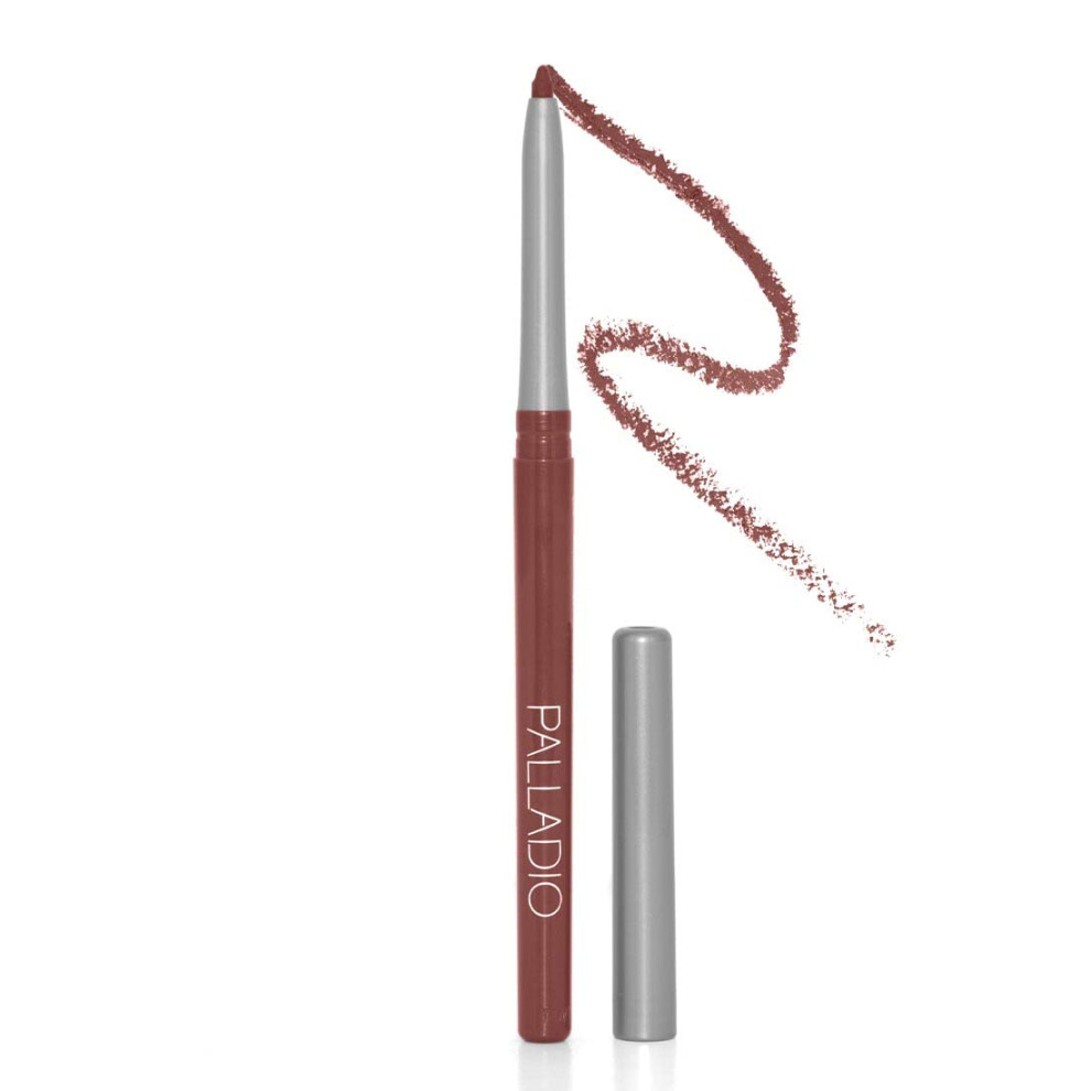 Palladio Retractable Waterproof Lip Liner High Pigmented And Creamy Color Slim Twist Up Smudge Proof Formula With Long Lasting All Day Wear No