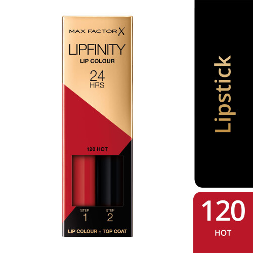 Max Factor Max Factor Lipfinity Long-Lasting Two Step Lipstick - 120 Hot, 4.2g 2
