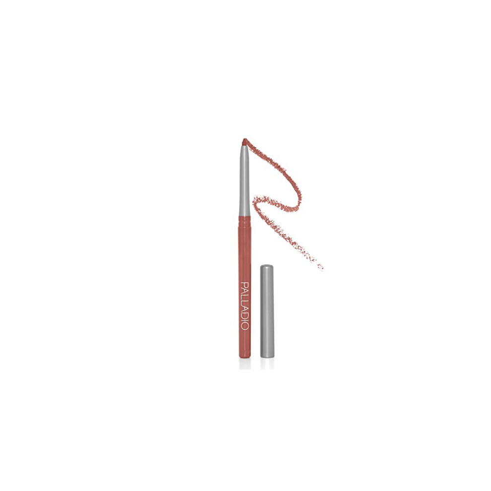 Palladio Retractable Waterproof Lip Liner High Pigmented And Creamy Color Slim Twist Up Smudge Proof Formula With Long Lasting All Day Wear No