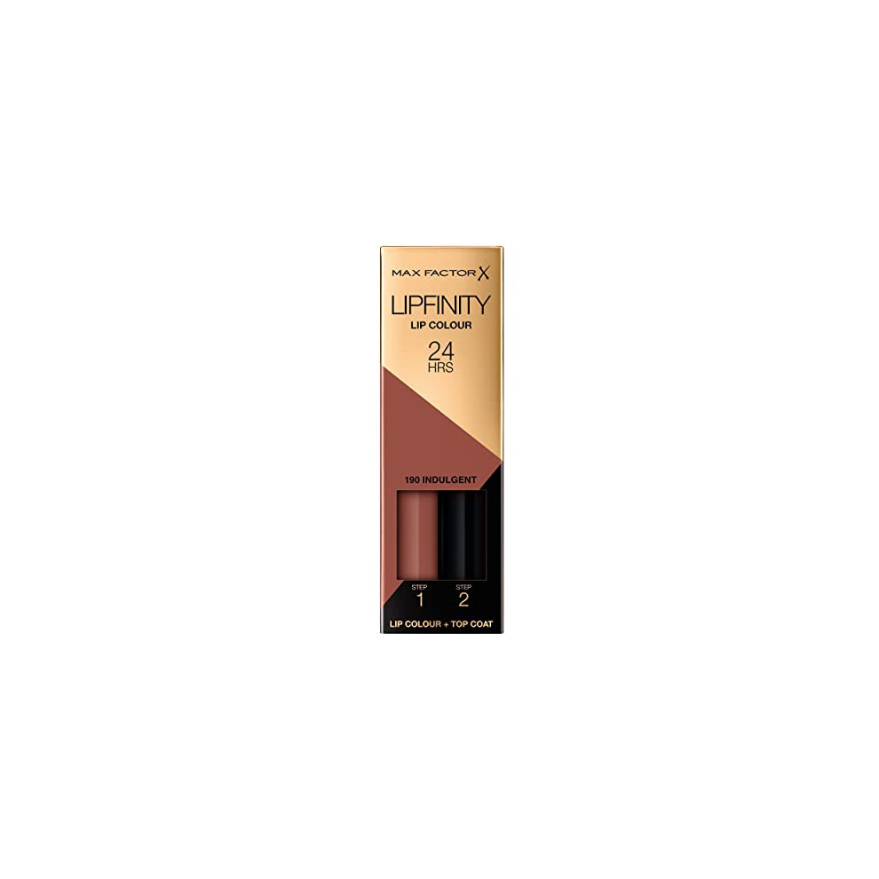 Max Factor Lipfinity Long-Lasting Two Step Lipstick - 190 Indulgent, 4.2g