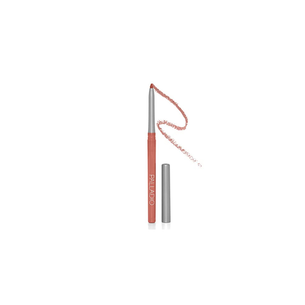Palladio Retractable Waterproof Lip Liner High Pigmented And Creamy Color Slim Twist Up Smudge Proof Formula With Long Lasting All Day Wear No