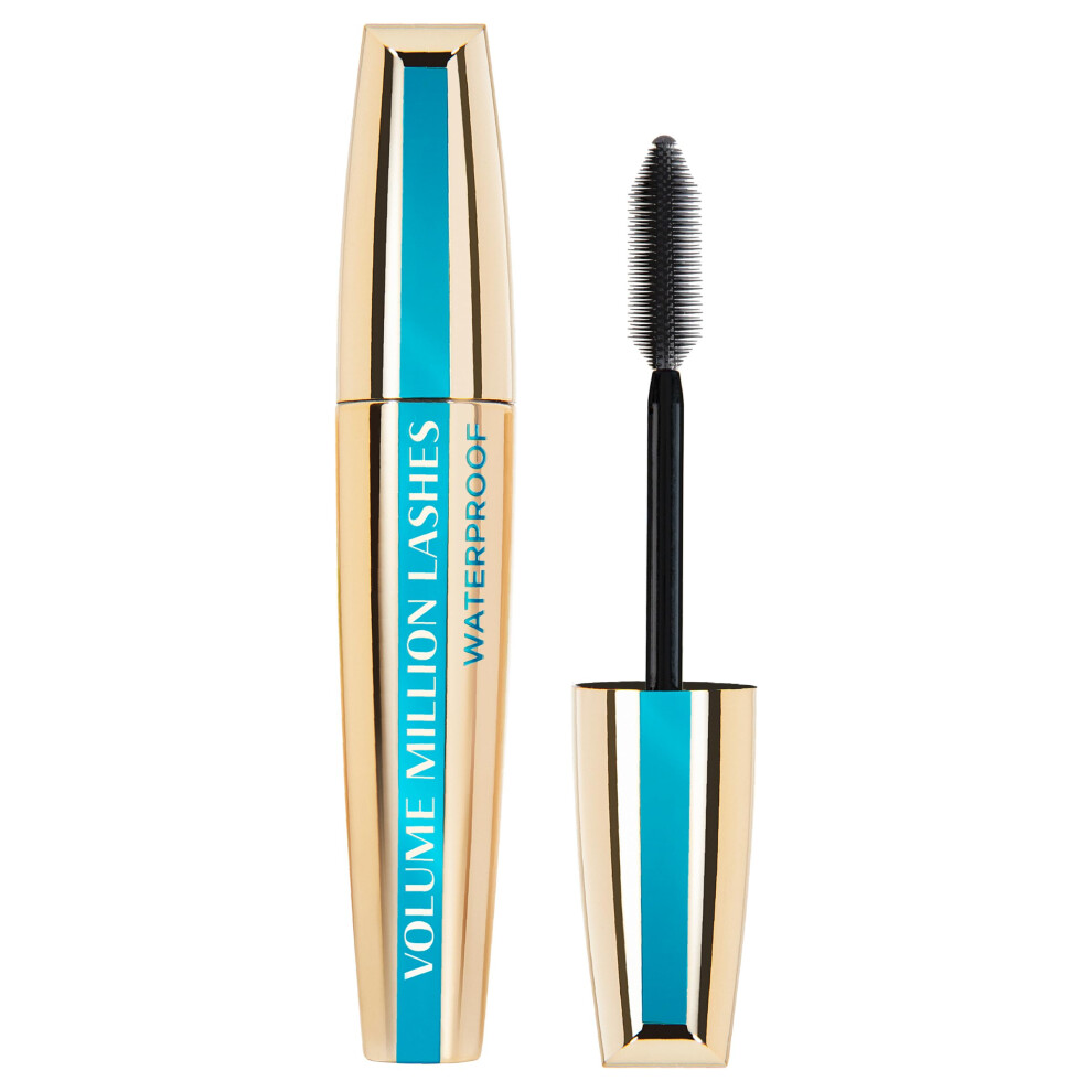 L'Oreal Paris Volume Million Lashes Mascara Black Waterproof, Gives Lashes Intense, Defined Volume with No Clumps