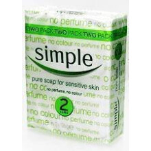 SOAP 2 PACK SIMPLE SOAP (101002) BOX = 3 PACKS X 2 Bars