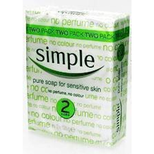 Simple SOAP 2 PACK SIMPLE SOAP (101002) BOX = 3 PACKS X 2 Bars