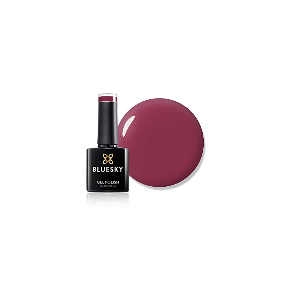 Bluesky Gel Nail Polish, Decadence 80525, Dark, Jam, Red, Long Lasting, Chip Resistant, 10 ml (Requires Drying Under UV LED Lamp)