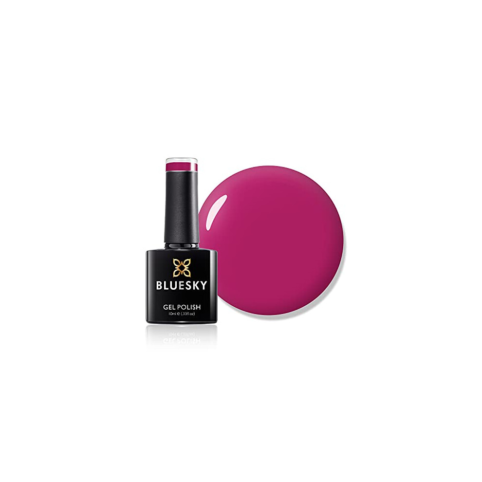 Bluesky Gel Nail Polish, Pink Bikini 80553, Bright, Hot Pink, Pink, Long Lasting, Chip Resistant, 10 ml (Requires Drying Under UV LED Lamp)