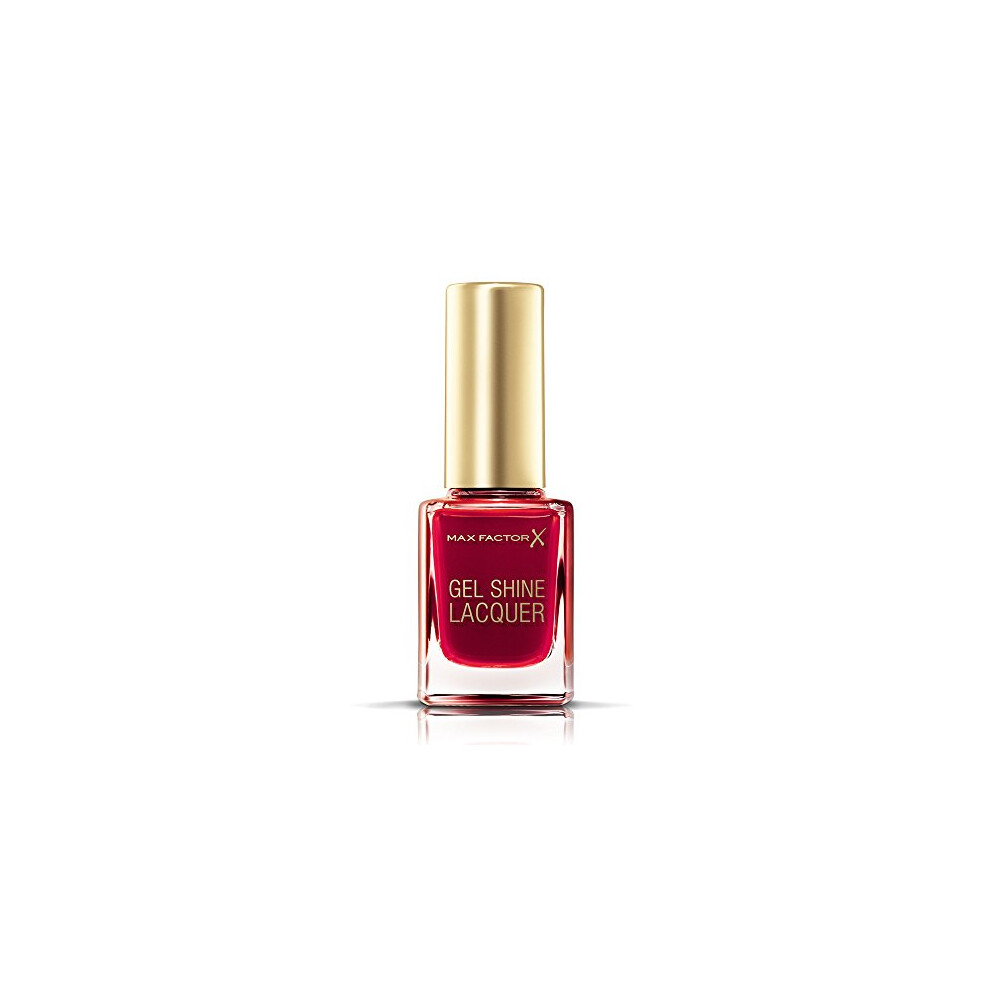 Max Factor Gel Shine Lacquer Nail Polish, 11 ml, 50 Radiant Ruby