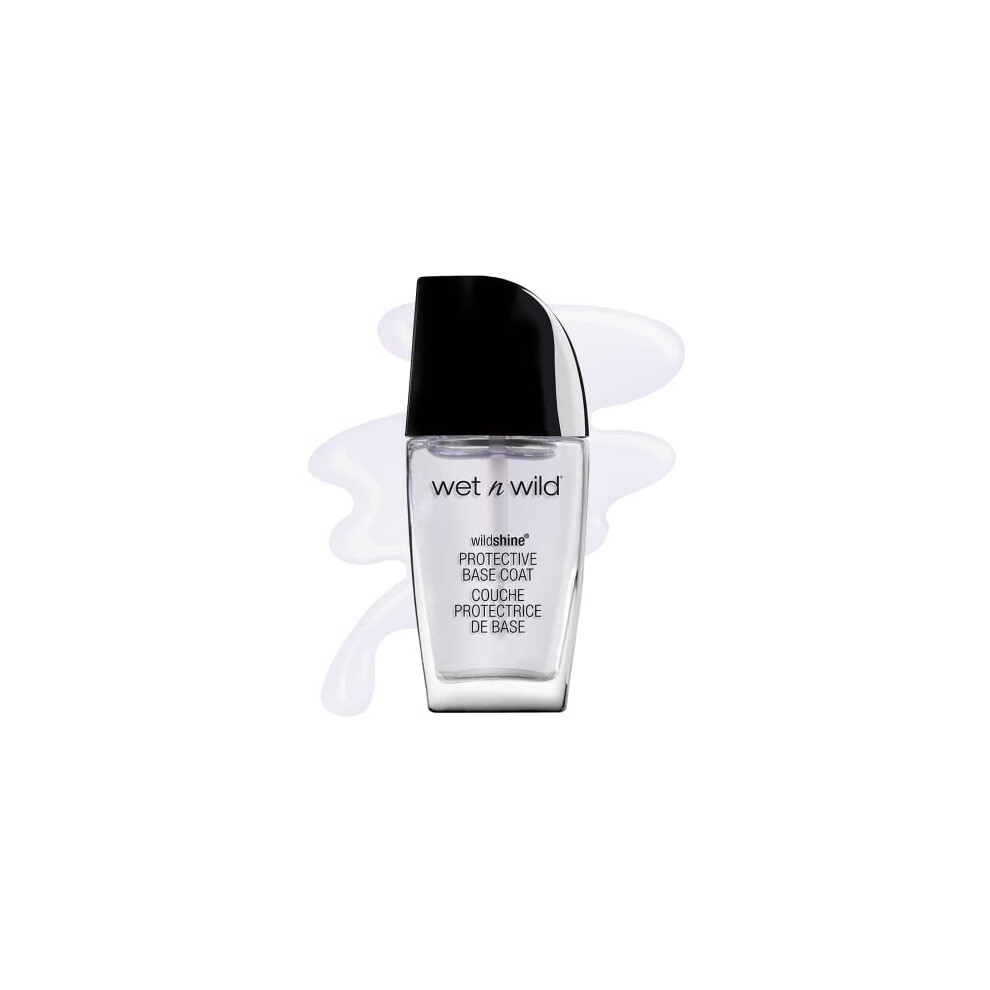 Wet 'n' Wild Wild Shine Nail Color, Nail Polish with No Formaldehyd, Toluene and Phthalates, Long-lasting and Quick-drying Formula, Protective Base