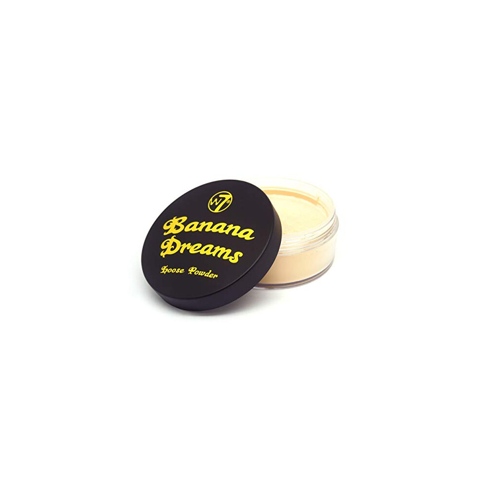 W7 Yellow Banana Dreams Loose Setting Powder - Weightless Blurring Powder For All Skin Tones