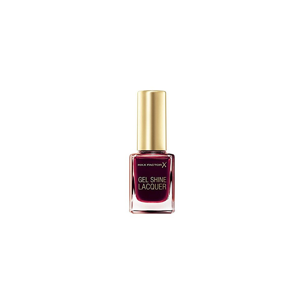 Max Factor Gel Shine Lacquer Nail Polish, 11 ml, 60 Sheen Merlot