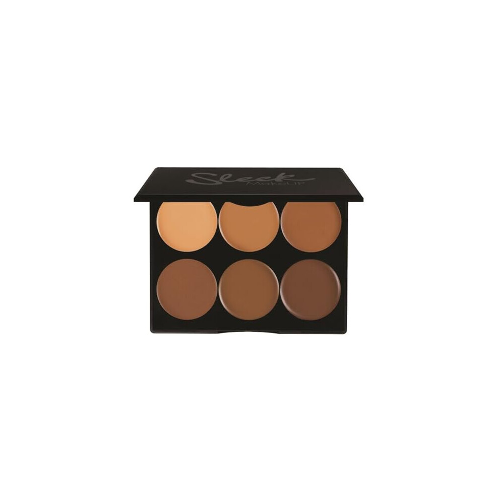 Sleek Makeup Cream Contour Kit, 6 Easily Blendable Colours For Smooth And Long Lasting Contour, Dark