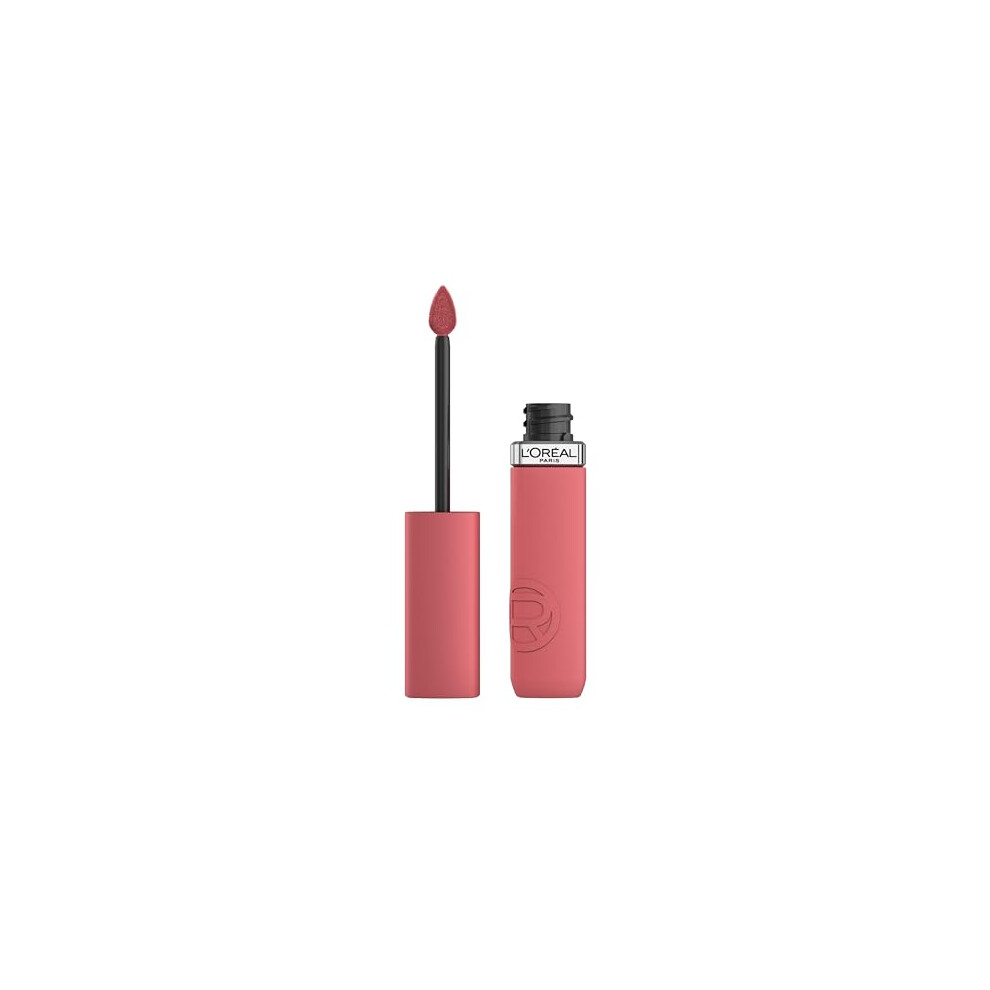 L'Or?al Paris Liquid Lipstick, Intense Colour, Longwear Matte Formula with Hyaluronic Acid, Transfer- and Smudge-Resistant, Infallible Matte