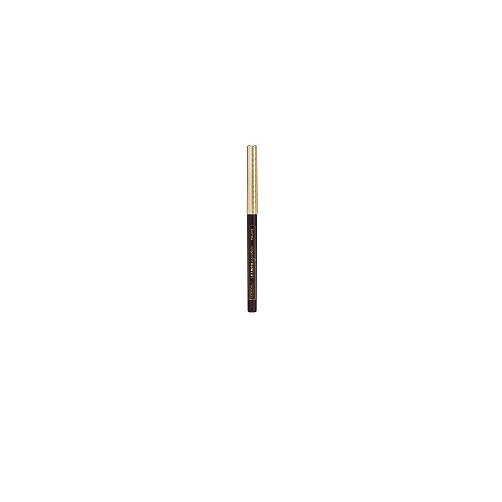 L'Or?al Paris Le Liner Signature 05 Brown Silk, Precise and Long-Lasting Eyeliner, Pen Shape with Removable Lead, Smudge-proof and Waterproof Pack of