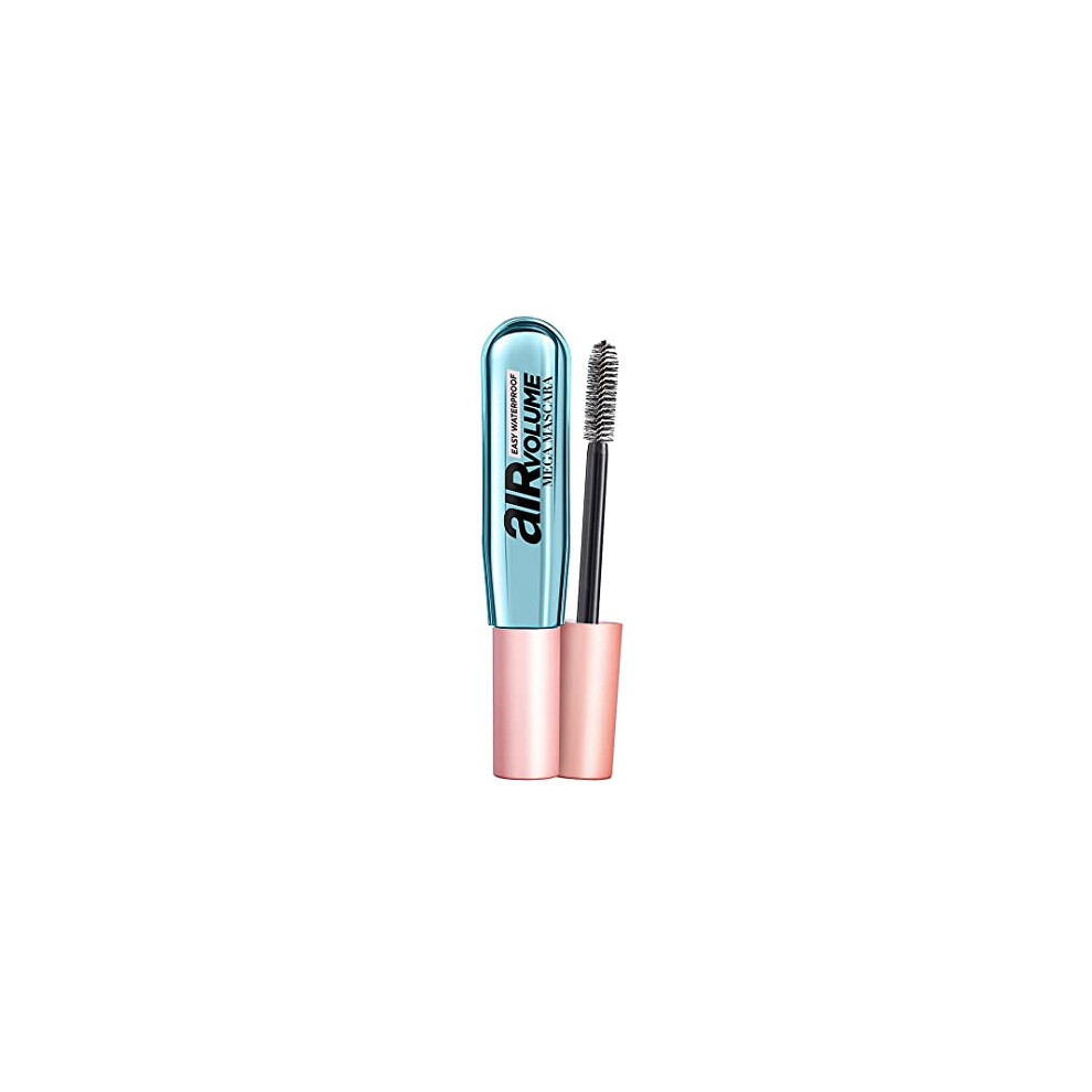 L'Oreal Paris Air Volume Mega Mascara, Easy Waterproof, Smudgeproof And Flake Resistant, Easy Warm Water Removal, Black