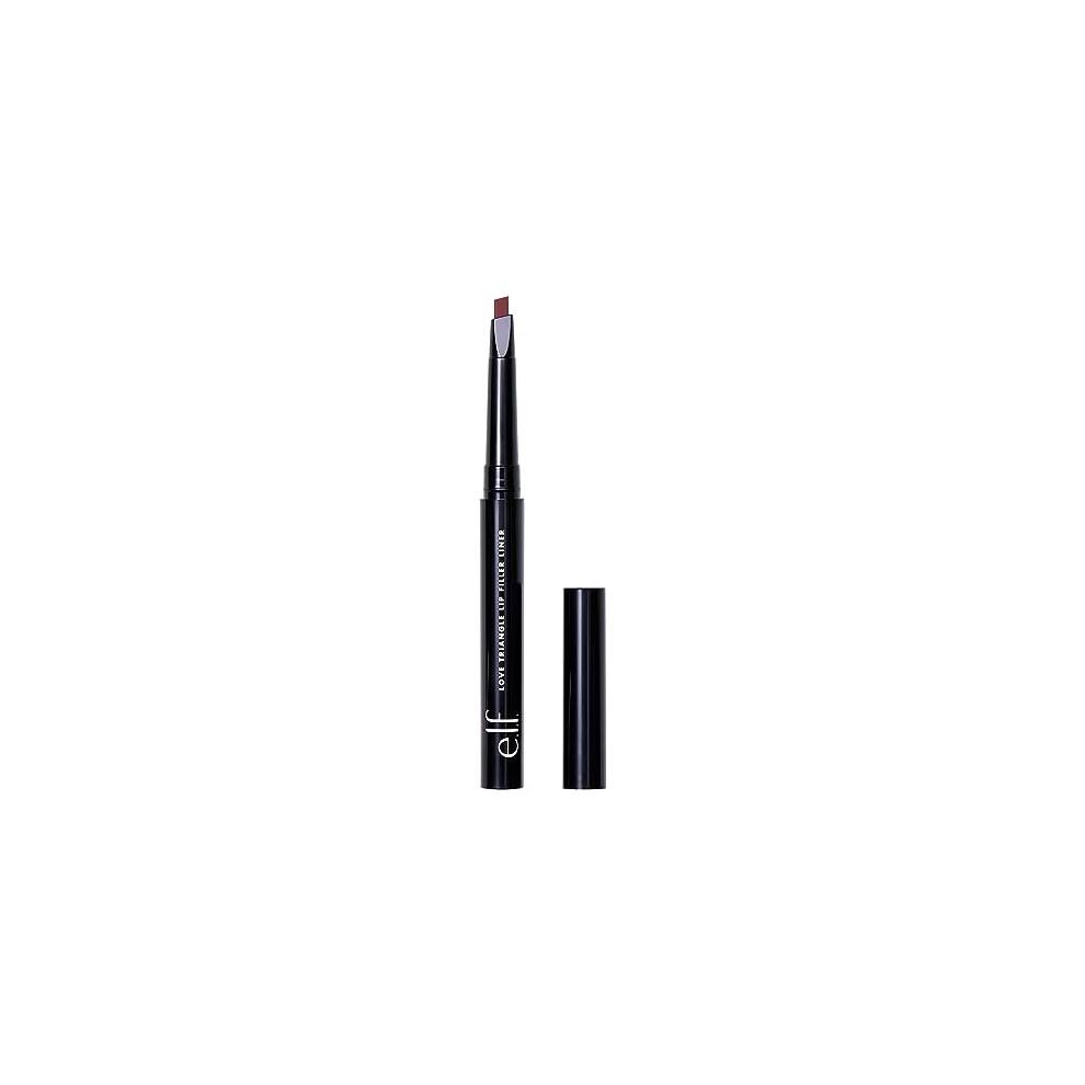 e.l.f. Love Triangle Lip Filler Liner, 2-in-1 Lip Liner Pencil For Sculpting & Filling, Long-Lasting Intense Colour, Plum