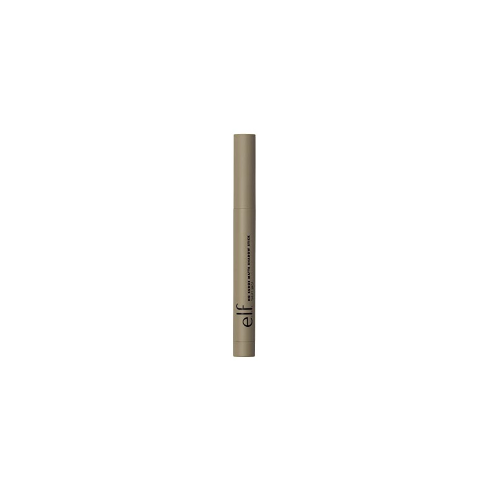 e.l.f. No Budge Matte Eyeshadow Stick, One-Swipe Cream Eyeshadow Stick, Long-Wear & Crease Resistant, Matte Finish, Thrift Shop