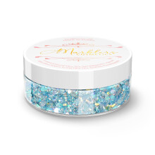 MARBLERS Cosmetic Grade Chunky Glitter [Mixed Blue] 0.18oz (5g) | Flake | Shape | Non-Toxic | Vegan | Cruelty-Free | Eyeshadow, Nail Polish, Nail Art