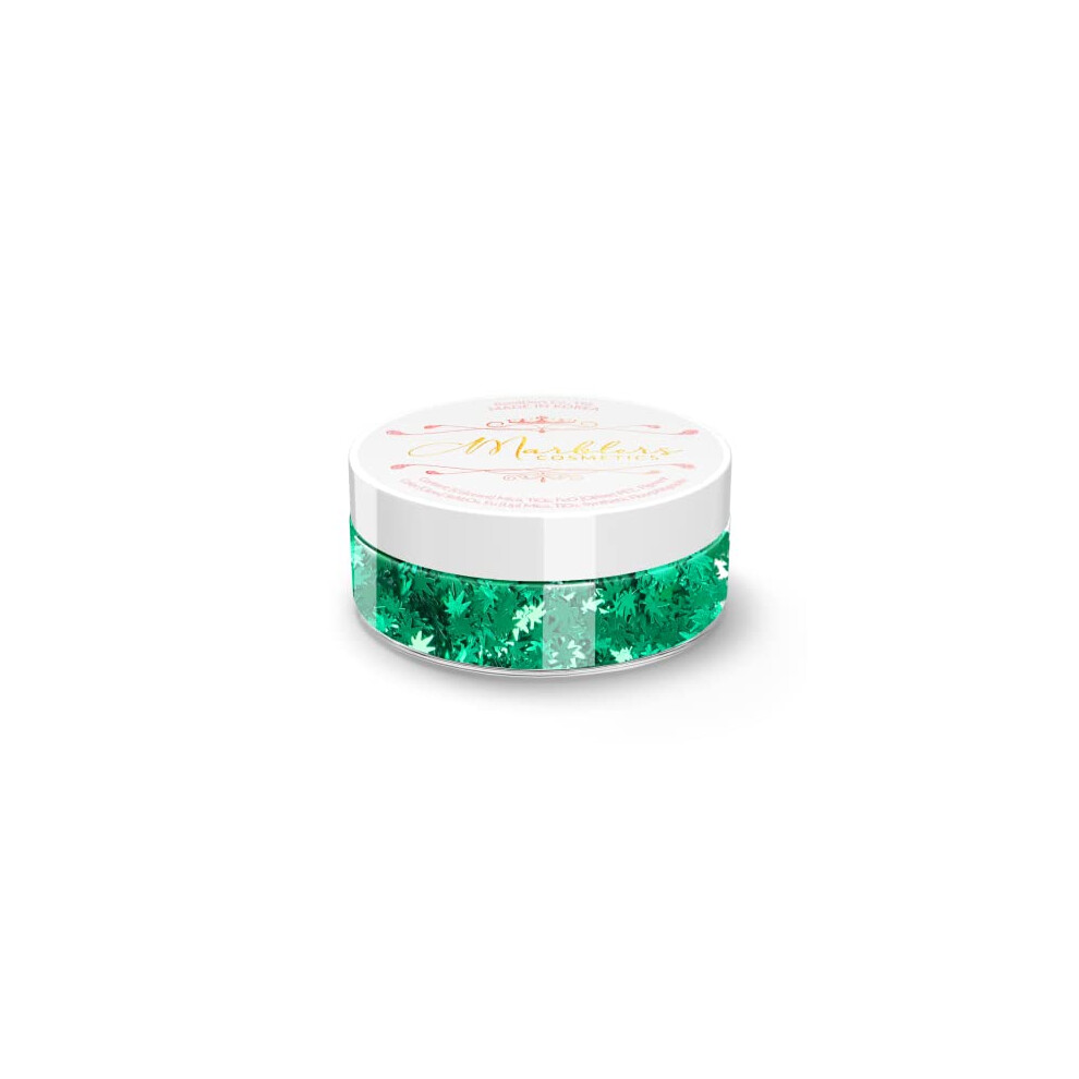Marblers Cosmetic Grade Chunky Shape Glitter [Heart] 0.18Oz (5G) | Flake | Non-Toxic | Vegan | Cruelty-Free | Eyeshadow, Nail Polish, Nail Art |