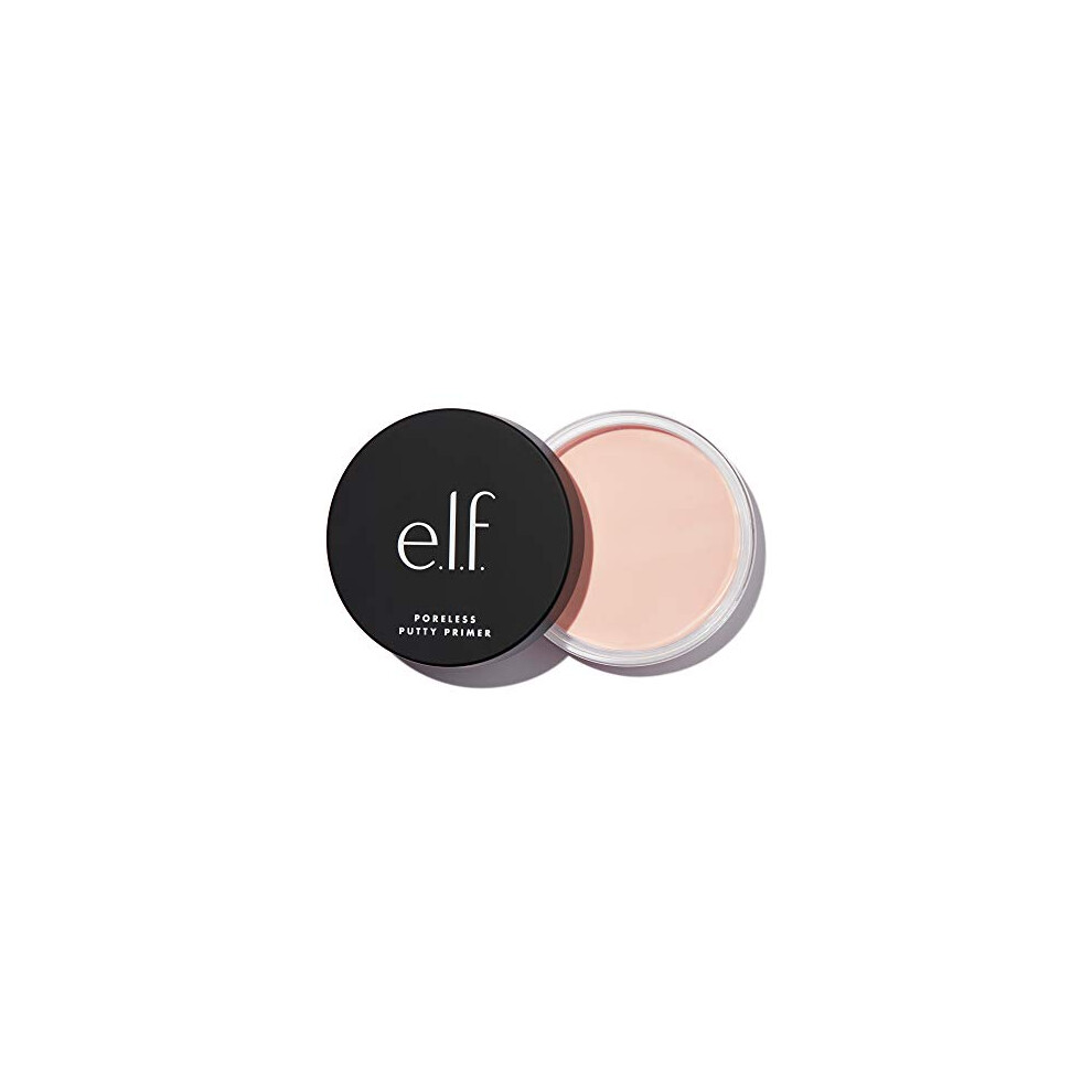 e.l.f. Poreless Putty Primer, All Day Wear, Velvet Texture, Poreless Effect, Universal Sheer, 0.74 Oz (21g)