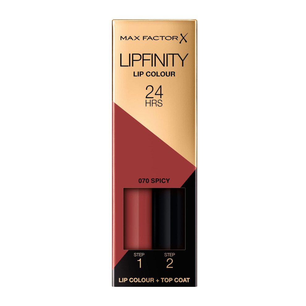 Max Factor Lipfinity Long-Lasting Two Step Lipstick - 070 Spicy (Pink), 4.2 g