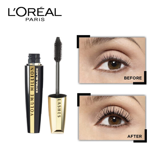 L’Oréal Paris L'Oreal womens Mascara, Extra Black, 9 ml (Pack of 1) 2