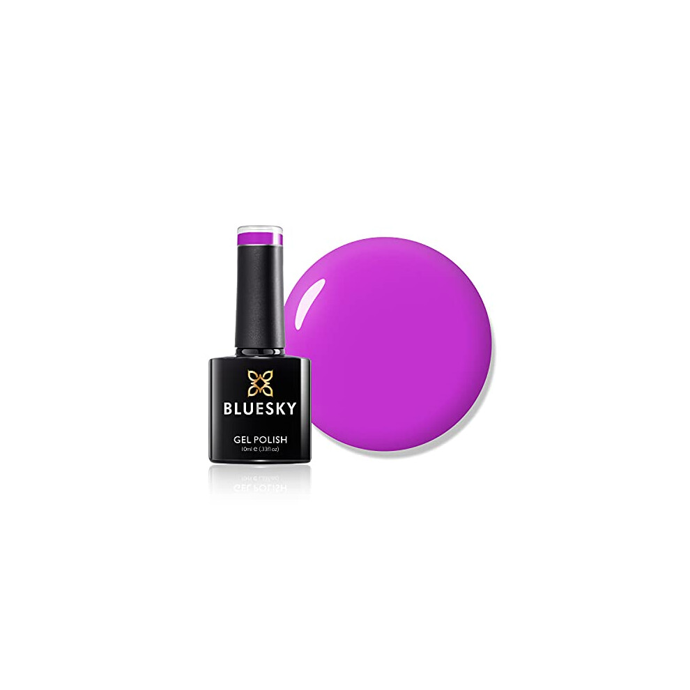 Bluesky Gel Nail Polish, Gothic Grape Neon11, Bright, Colour, Hot, Long Lasting, Chip Resistant, 10 Ml (Requires Drying Under Uv Led Lamp) Pink